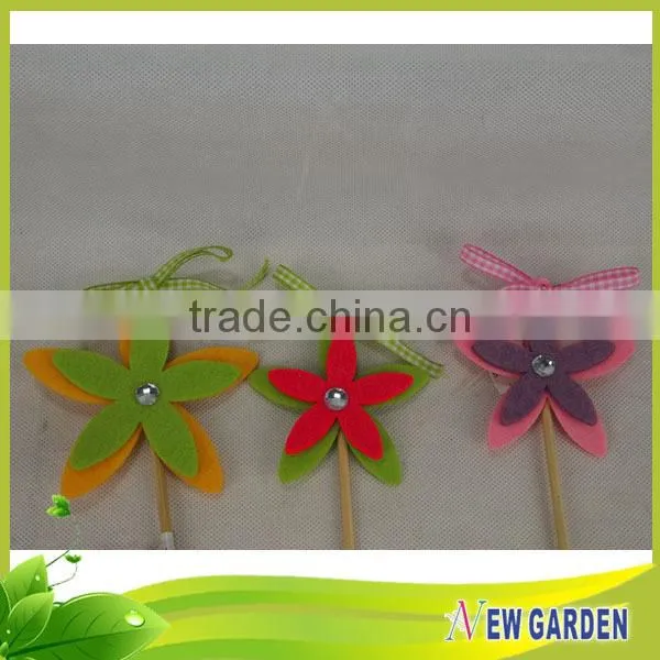 Custom High Quality Natural Decorative Wooden Stick For Flower pot