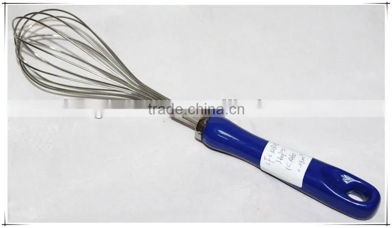 100% food grade material 10'' stainless steel spiral egg beater / egg whisk