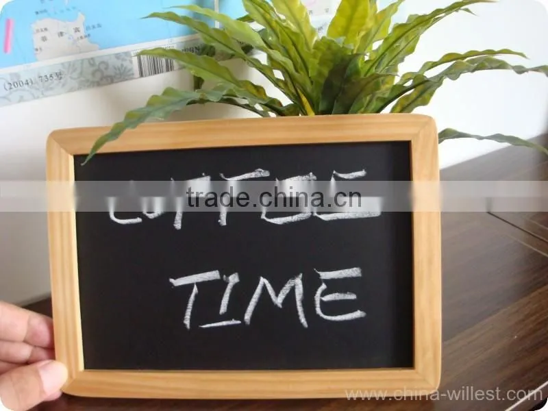 high quality pine wood frame chalkboard for bar, black board