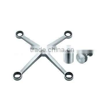 Stainless Steel Glass Railing Fittings Curtain Wall Spider