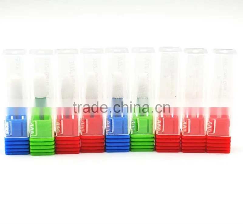 Large Barrel(Cylinder) Ceramic Nail Drill Bits With Coarse Type