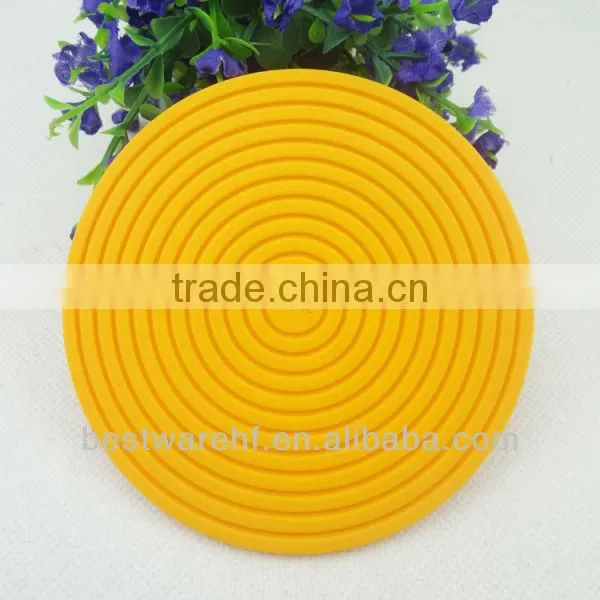 honeycomb shape soft FDA silicone cup mat hot pot pan mat