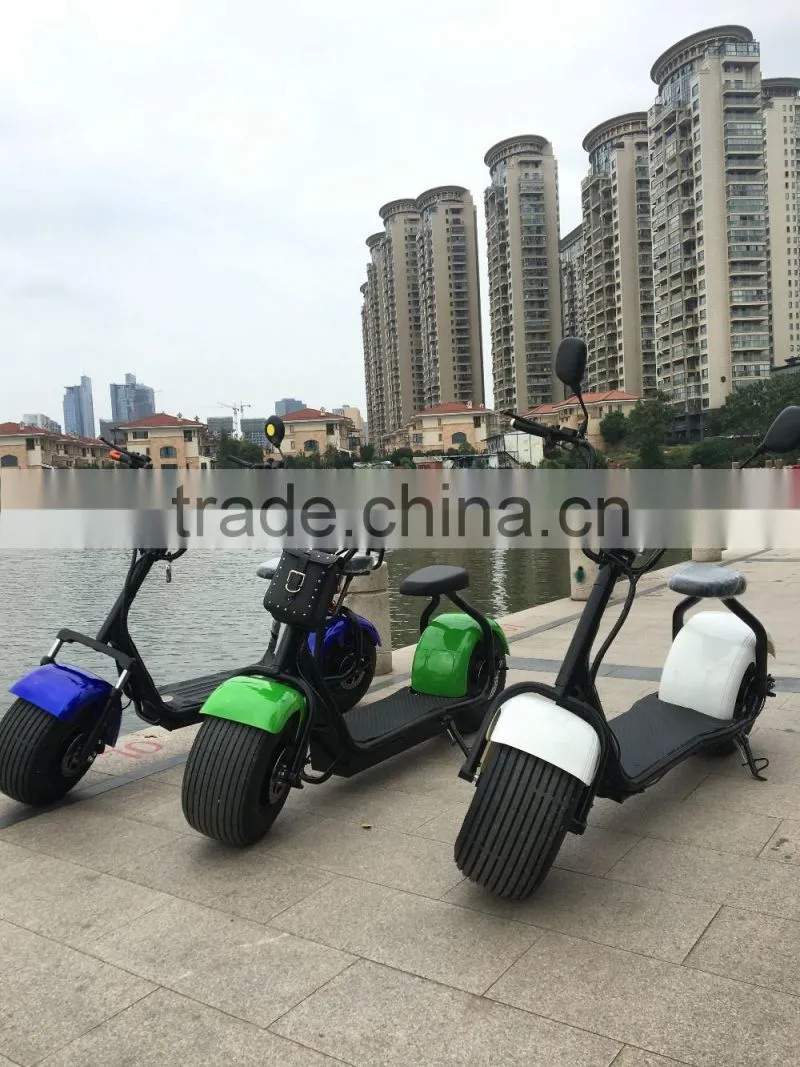 2016 popular Harley style electric scooter with big wheels fashion city scooter citycoco