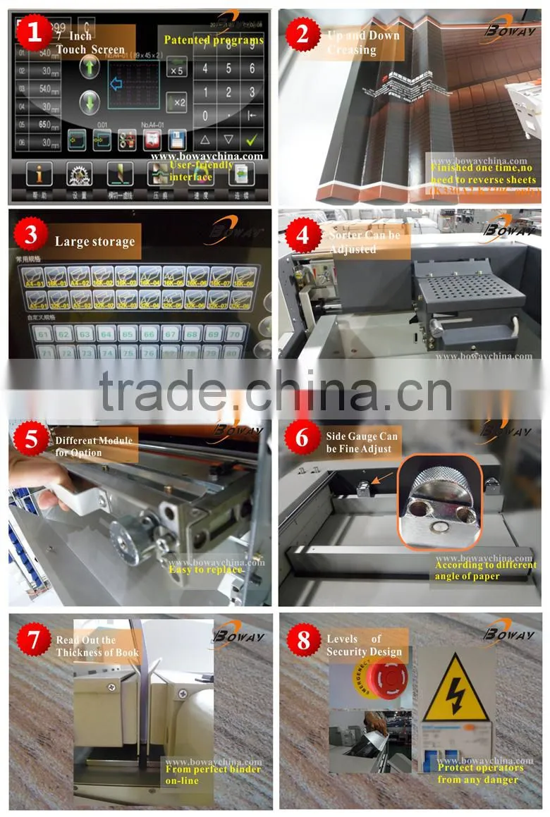 K330C two sides Digital book paper cover creasing machine