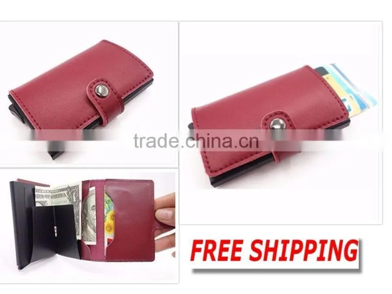 Automatic Credit Card Holder Rfid Blocking Aluminum Business Pop Up Card Holder