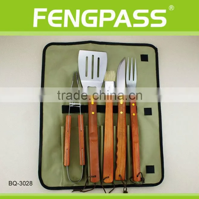 Made of Wooden Handle bbq accessory(21-27-39)