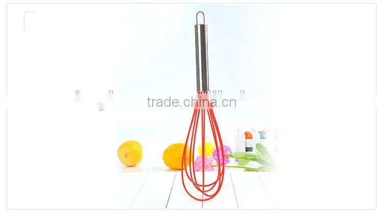 Intelligent kitchen special convenient manual silicone rubber egg whisk