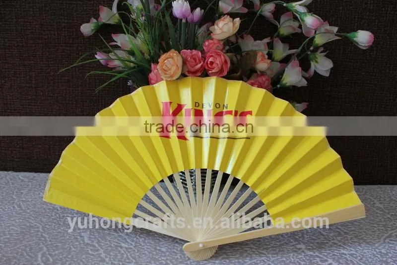 Customized one side printing paper fan for promotion