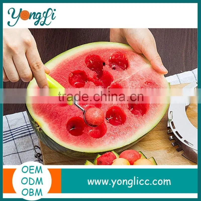 Best Home Utensils Stainless Steel Corer Peeler Cutter Pineapple Slicer & Watermelon Fruit Slicer Set