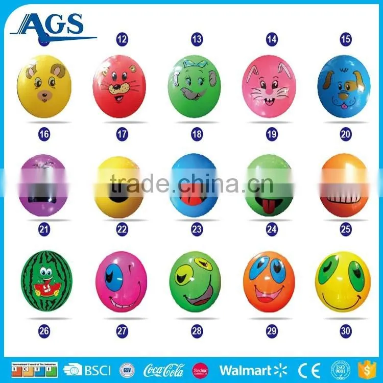 Lovely fruit vegetables style colorful massage ball kid pvc ball