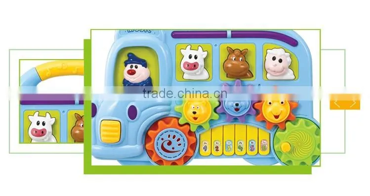 Most popular battery musical instrument plastic cartoon toy electric organ