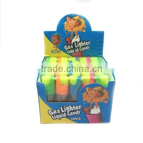 Chinese Cheap Plastic Fruit Sour Cigarette Lighter Spray Liquid candy