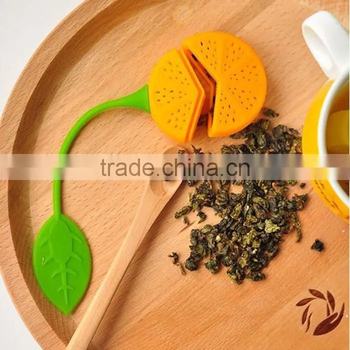Silicone Drinker Teapot Diffuser Herb Tea Leaf Lemon Strainer Filter Bag Infuser