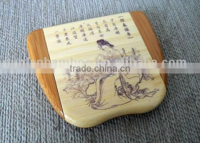 hot selling reusable bamboo cosmetic mirror
