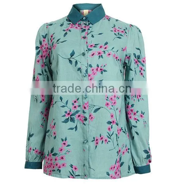 2014 hot selling fashion office ladies ready made blouses