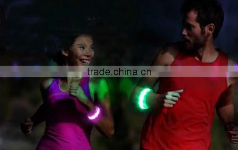 Nylon LED light wristbands Led running bracelets