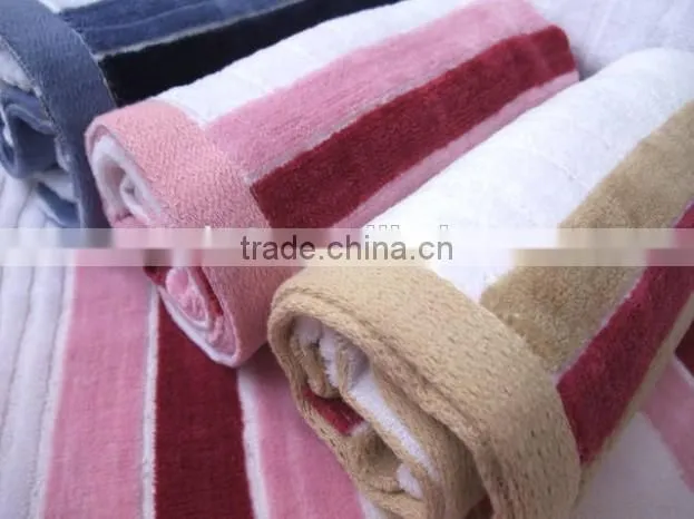 100 per cent cotton striped beach towels