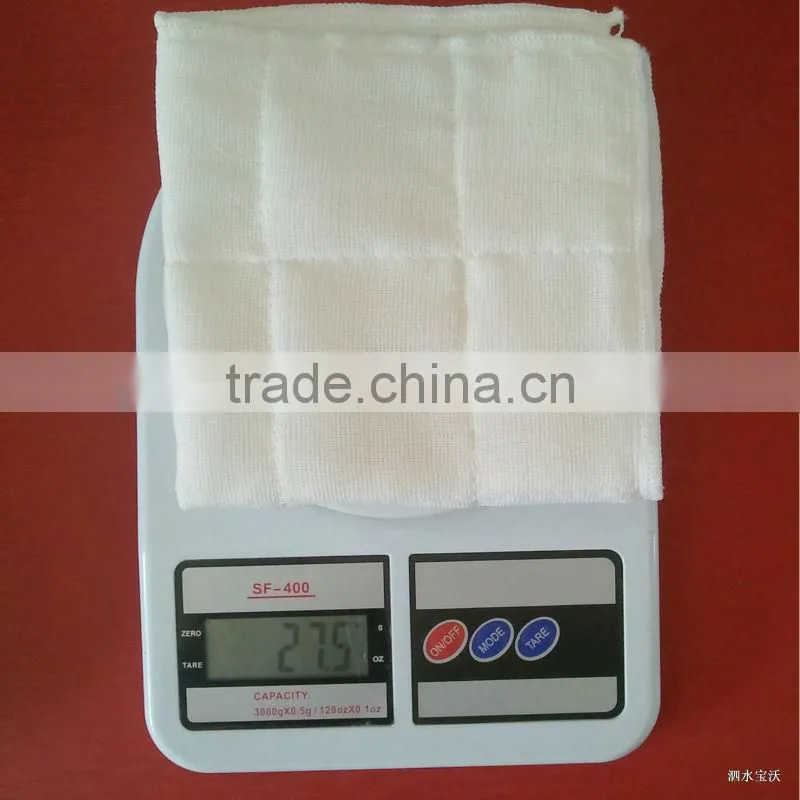 100% Natural Cotton Gauze Towel Kitchen Cleaning Cloth 30cm x 30cm 27g