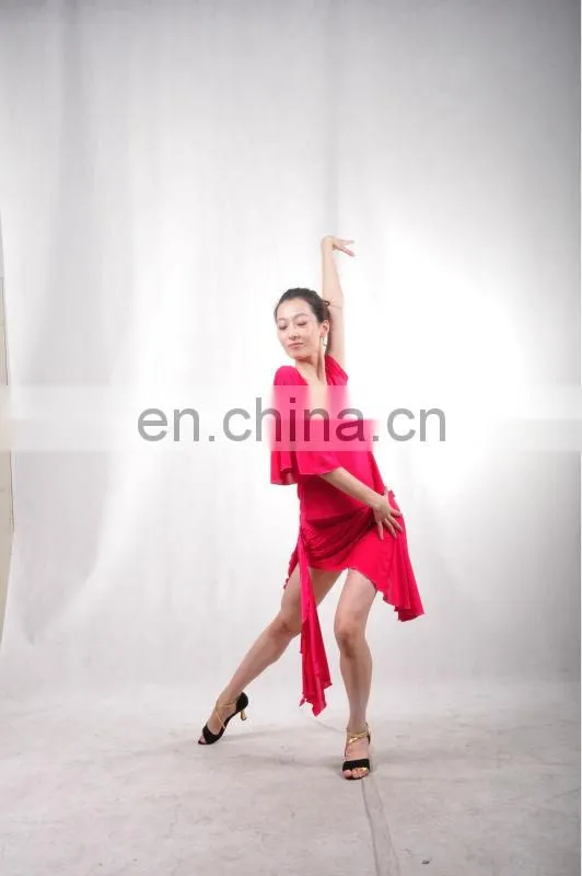 11218216 Women Flounced Skirt Latin Dance Wear