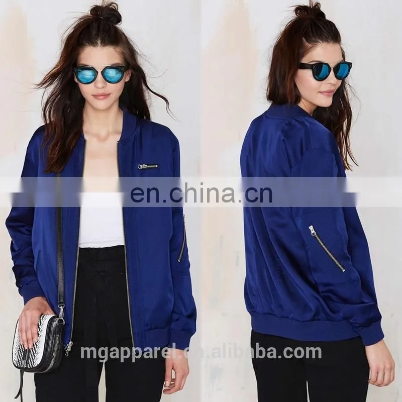 latest fashion woman jacket custom bomber jacket for women wholesale