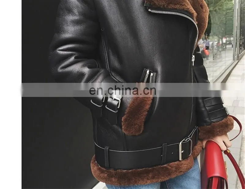 2016 Fashion Furable Coat Genuine Sheep Fur Double Face Fur Jackets