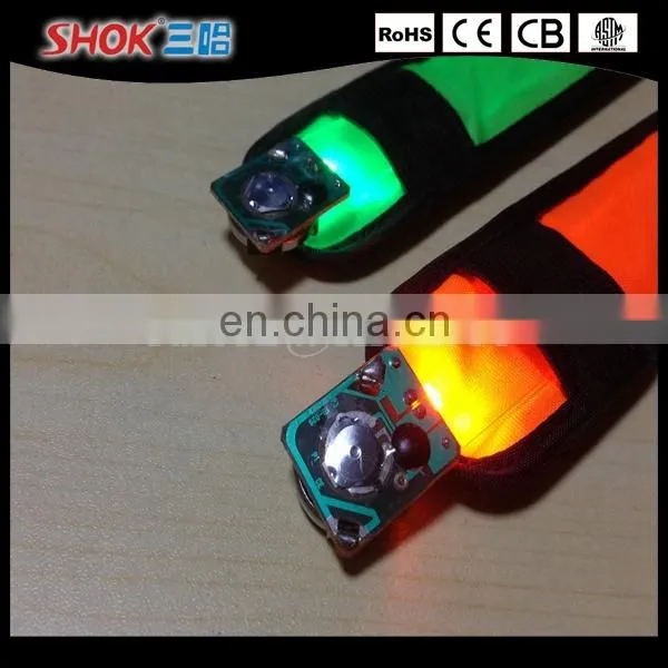 Wholesale LED Flashing wrist strap with 7 colors for sport
