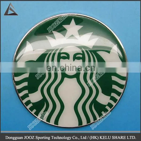 non-plane metal or plastic medallion decorative brand name sticker