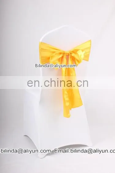 satin wedding Taffeta chair sash
