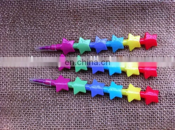 Star Stackable Crayon - 6 Color Set
