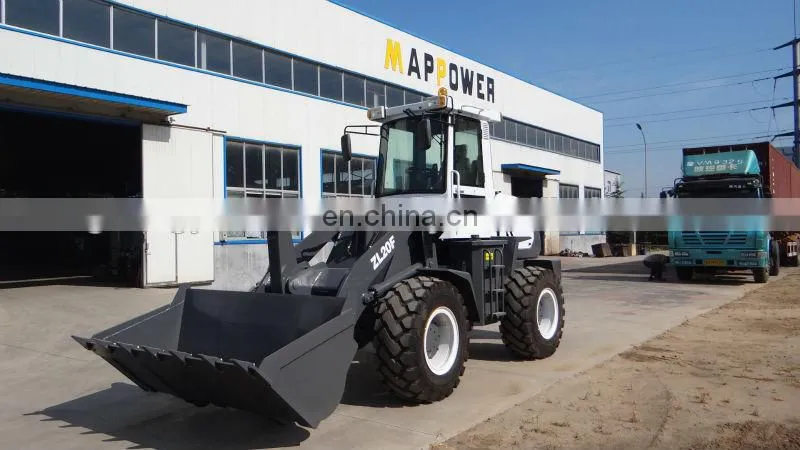 2.0 Ton Mini Loader With Quick Hitch Hydraulic Joystick Wheel Loader Factory