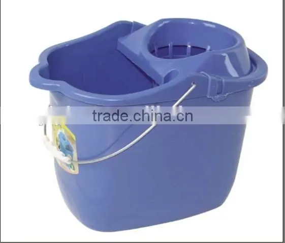 Cheap price plastic cleaning mop bucket with wheels and wringer