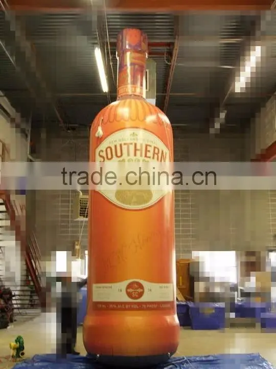 Yellow Inflatable Bottle For Decoration/advertising