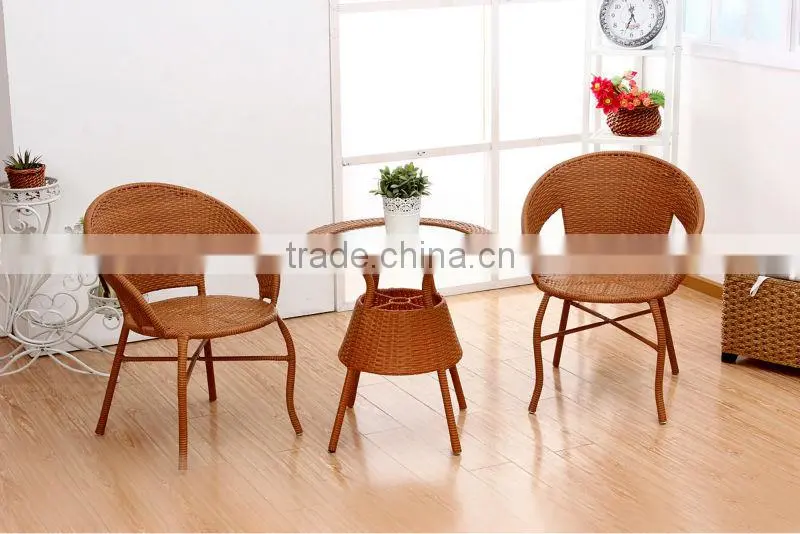 hot sale buffet rattan patio garden furniture with leisure armchairs