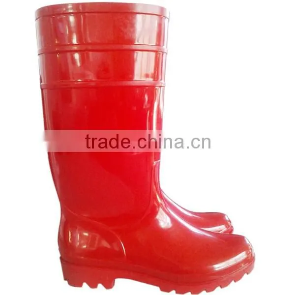 2016 best selling safety pvc rain shoes for women