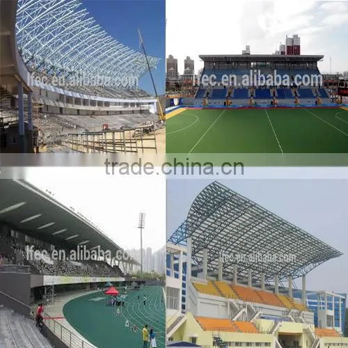 Convenient viewing steel space frame bleacher