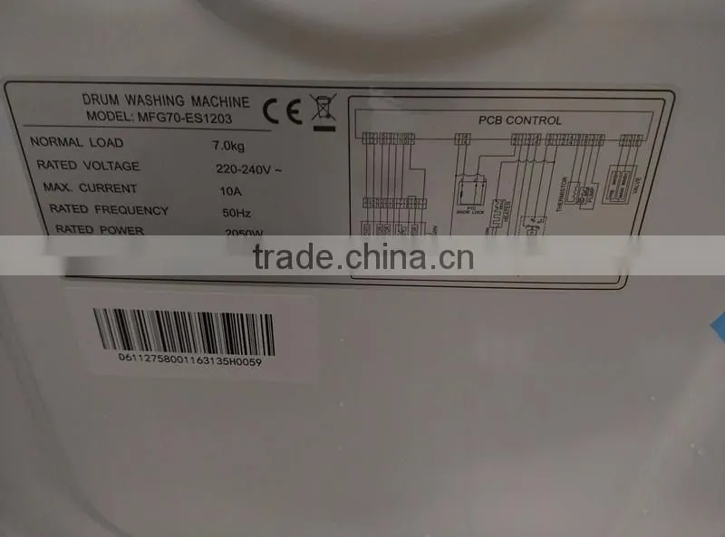 A+++ white color front loading washing machine for Malta