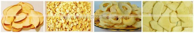 Crispy apple slice making machine / apple crisps production line