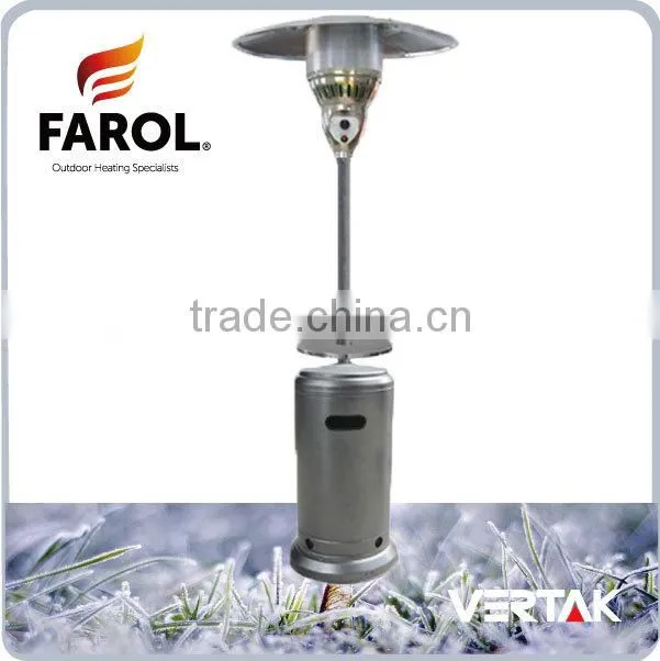 Outdoor stainless gas standing patio heater