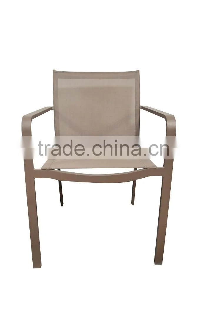 Eco-friendly Top Quality Leisure Furniture Grey Outdoor Aluminium Cheap Chair / Acapulco Chair