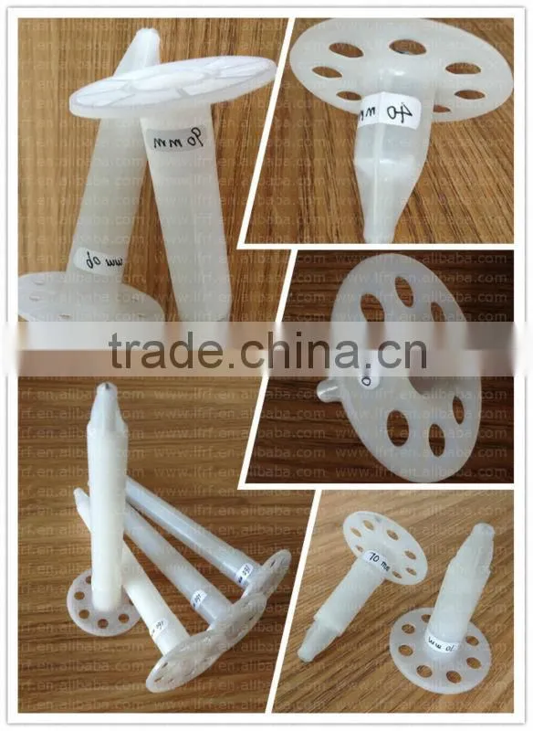 2015 new type all-season performance plastic insulation nails for wall