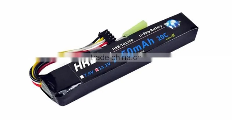 HRB 3S 1350mah 11.1V Lithium Polymer Battery for RC air gun Soft air gun