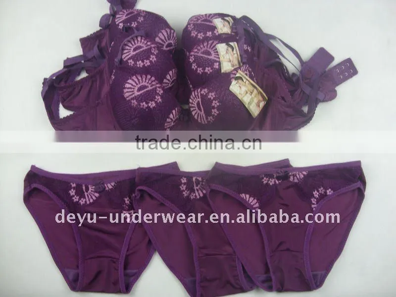 0.9USD Factory Provide Cheappest Available Sexy Bra And Panty New Design (kctz005)