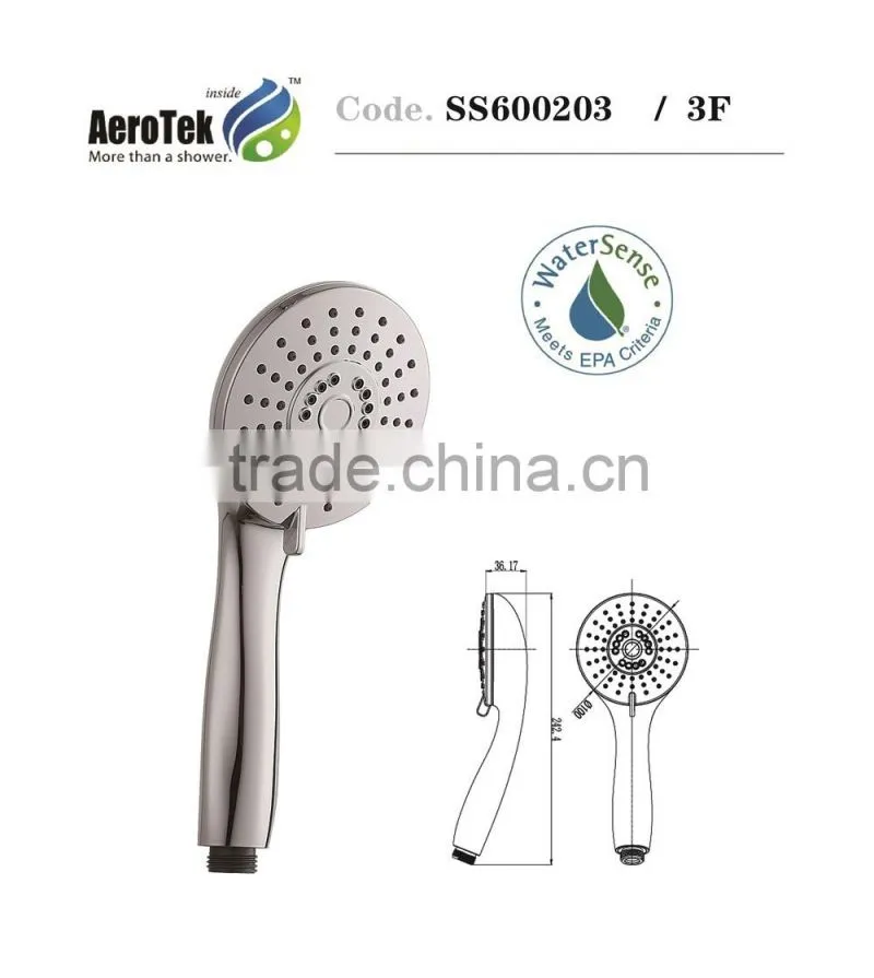 China gold supplier functions hand shower