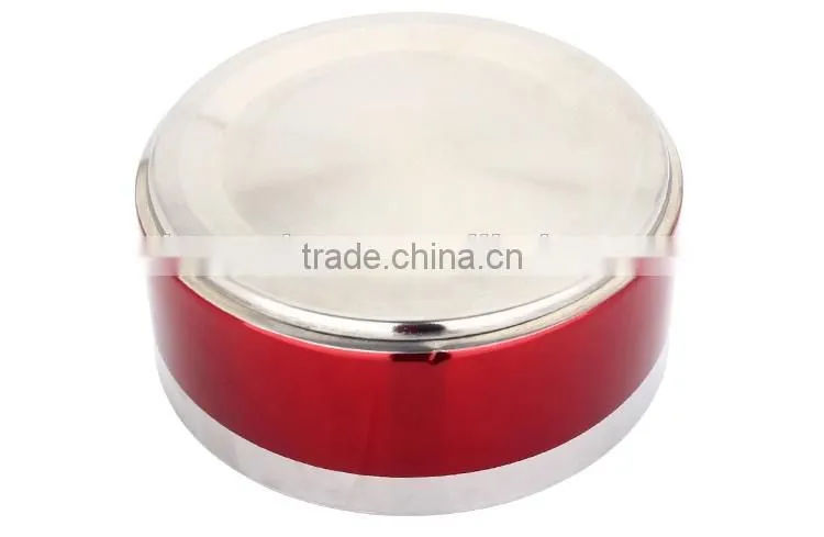 metal stainless steel 4 layers compartment lunch box/ hand pot with foldable handle/ food carrier