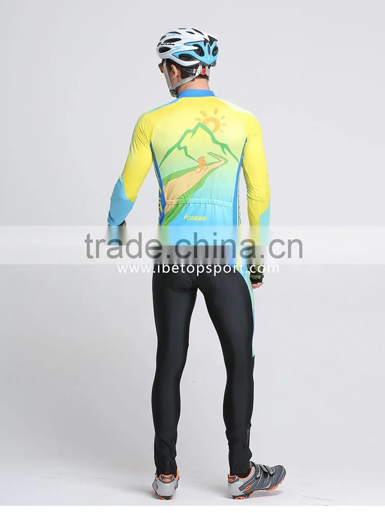 design your own custom sublimation printed cycling wear tights