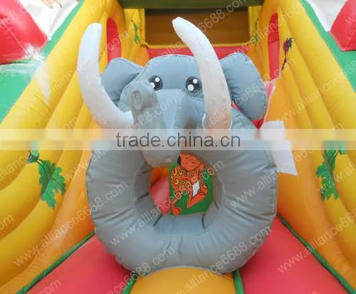 New Virgin forest slide inflatable slide cheap inflatables land bouncer