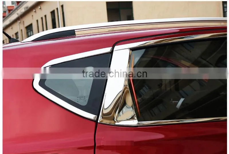 Auto accessories Stainless Steel Triangle Window Trim Car Accessories For Ssangyong Korando 11+