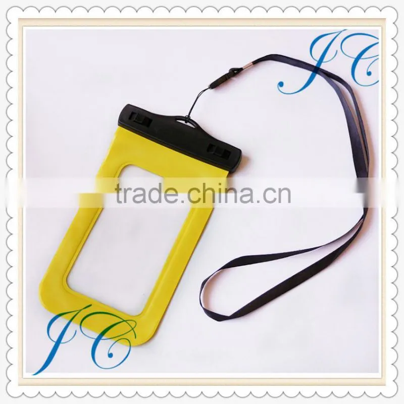 Promotional Gifts Mobile Phone Waterproof Bag with lanyard, Hot Selling PVC Waterproof Bag