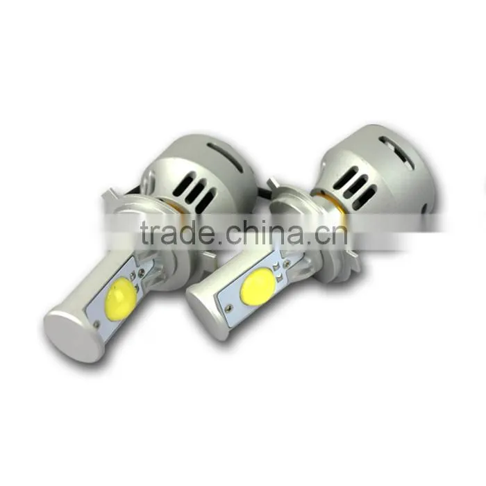 Newest G4 quick start car h4 led headlight kit 6400lm 38w factory direct 2 years warranty