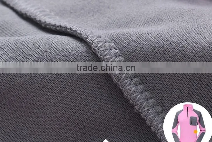Outdoor contrast color polar fleece jacket